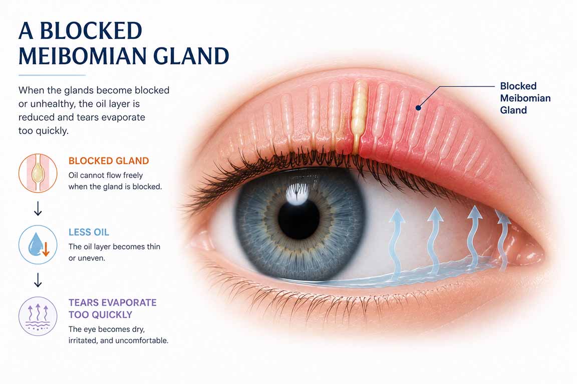 Blocked Meibomian Gland