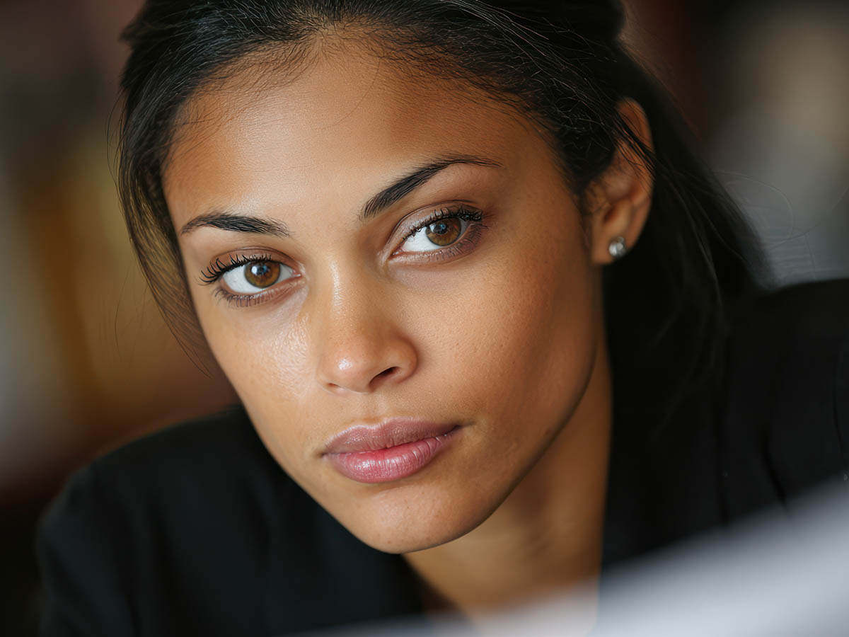 Gorgeous lady with smooth skin