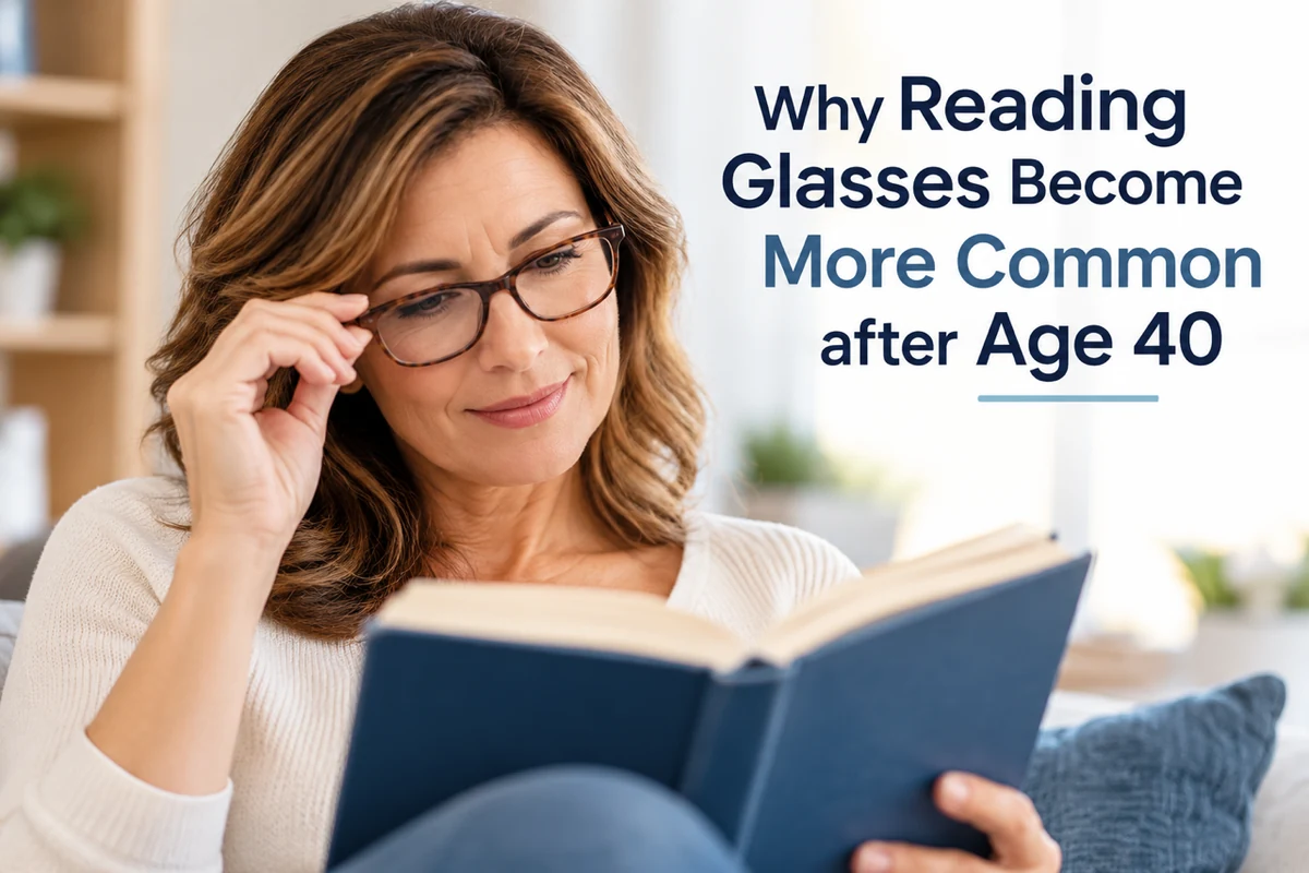 Why reading glasses become more common after age 40